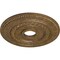 Ekena Millwork Oldham Ceiling Medallion (Fits Canopies up to 8 5/8"), 18"OD x 3 3/8"ID x 7/8"P, Rubbed Bronze CM18OL1RZS - alternate 3